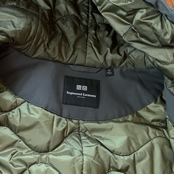 Uniqlo x Engineered Garments Olive Military Hooded Parka Oversized Men’s size XS - Picture 2 of 10